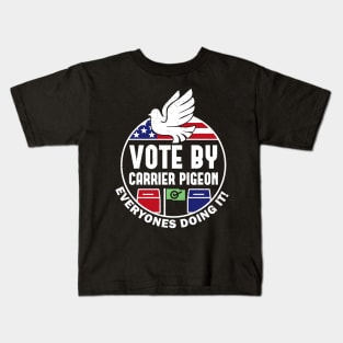 Vote By Mail Carrier Pigeon Kids T-Shirt